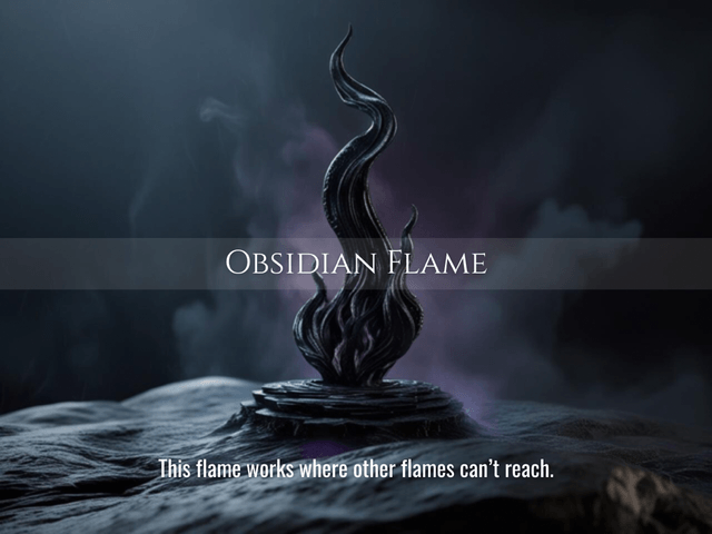 Obsidian Flame | Deep Shadow Healing, Cord Cutting & Energy Protection | Same Day Delivery