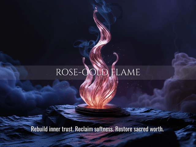 Rose Gold Flame | Self-Worth Healing, Emotional Restoration & Inner Trust | Same Day Delivery