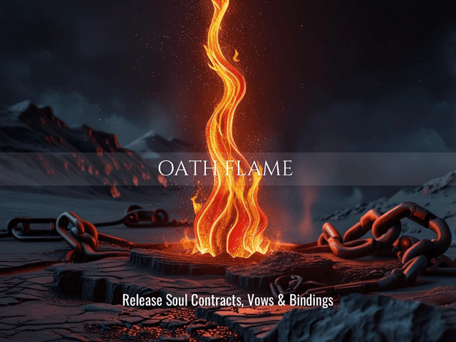 Oath Flame | Release Soul Contracts, Vows & Bindings | Same Day Delivery