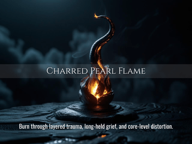 Charred Pearl Flame | Release Trauma, Reclaim Your Body & Remember What Was Buried | Same Day Delivery