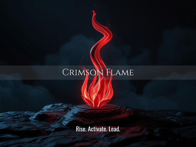 Crimson Flame | Activate Confidence. Break Fear. Step Into Power. | Same Day Delivery