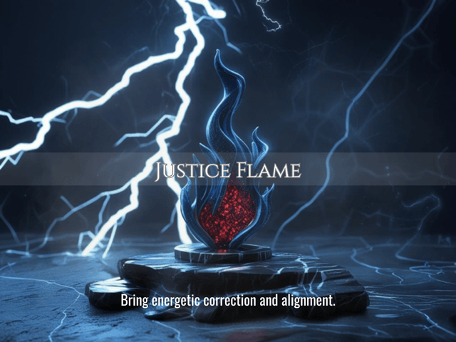 Justice Flame | Energetic Correction, Truth & Alignment | Same Day Delivery