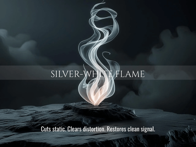 Silver-White Flame | Dissolve Distortion, Restore Clarity & Energetic Alignment | Same Day Delivery