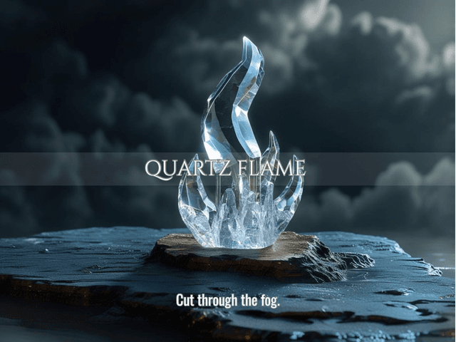Quartz Flame | Crystallised Clarity, Energetic Block Clearing &amp; Truth Restoration | Same Day Delivery