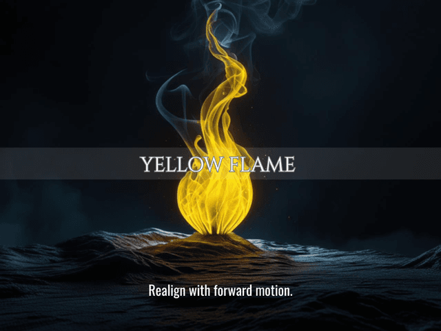 Yellow Flame | Break Stagnation, Overcome Procrastination &amp; Move Forward | Same Day Delivery