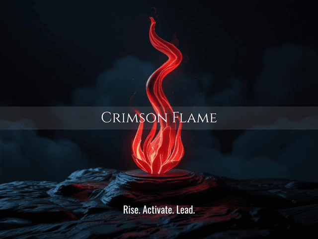 Crimson Flame | Activate Confidence. Break Fear. Step Into Power. | Same Day Delivery