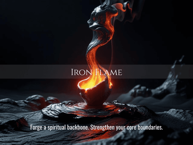 Iron Flame | Spiritual Backbone, Core Boundaries &amp; Resilience | Same Day Delivery