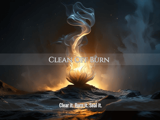 Clean Off Burn | Full Energy Clearing &amp; Reset | Same Day Delivery