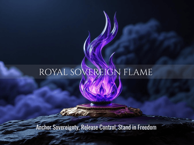 Royal Sovereign Flame – Anchor Sovereignty, Release Control, Stand in Freedom | Same Day Delivery