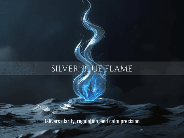 Silver-Blue Flame | Nervous System Calm, Mental Clarity &amp; Energetic Reset | Same Day Delivery