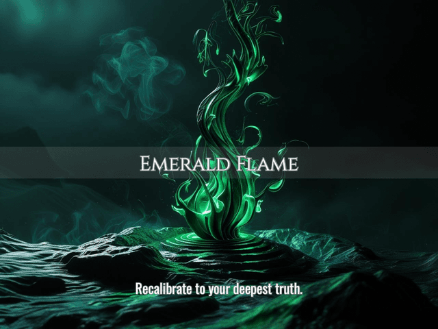 Emerald Flame | Sovereign Alignment &amp; Cellular Renewal | Same Day Delivery